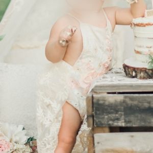 12 month Baby Romper with train for Photoshoot